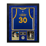 Stephen Curry // Golden State Warriors // Autographed Jersey + Framed