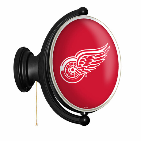 Detroit Red Wings: Original Oval Rotating Lighted Wall Sign