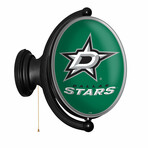 Dallas Stars: Original Oval Rotating Lighted Wall Sign