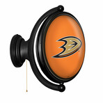 Anaheim Ducks: Original Oval Rotating Lighted Wall Sign