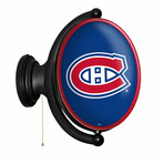 Montreal Canadiens: Original Oval Rotating Lighted Wall Sign