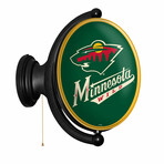 Minnesota Wild: Original Oval Rotating Lighted Wall Sign