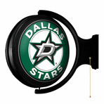 Dallas Stars: Original Round Rotating Lighted Wall Sign