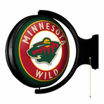 Minnesota Wild: Original Round Rotating Lighted Wall Sign