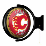Calgary Flames: Original Round Rotating Lighted Wall Sign