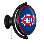 Montreal Canadiens: Original Oval Rotating Lighted Wall Sign