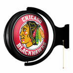 Chicago Blackhawks: Original Round Rotating Lighted Wall Sign
