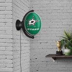 Dallas Stars: Original Oval Rotating Lighted Wall Sign