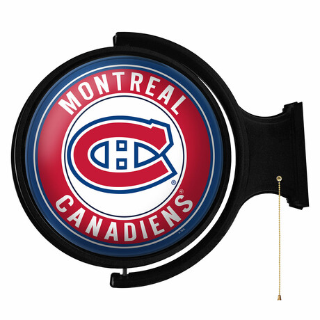 Montreal Canadiens: Original Round Rotating Lighted Wall Sign