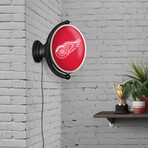 Detroit Red Wings: Original Oval Rotating Lighted Wall Sign