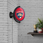 Florida Panthers: Original Oval Rotating Lighted Wall Sign