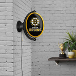 Boston Bruins: Original Oval Rotating Lighted Wall Sign