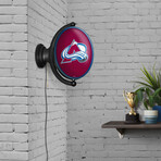 Colorado Avalanche: Original Oval Rotating Lighted Wall Sign