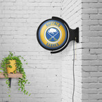 Buffalo Sabres: Original Round Rotating Lighted Wall Sign