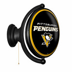 Pittsburgh Penguins: Original Oval Rotating Lighted Wall Sign