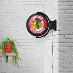 Chicago Blackhawks: Original Round Rotating Lighted Wall Sign