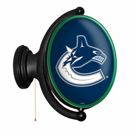 Vancouver Canucks: Original Oval Rotating Lighted Wall Sign