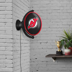 New Jersey Devils: Original Oval Rotating Lighted Wall Sign
