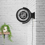 NHL: Original Round Rotating Lighted Wall Sign