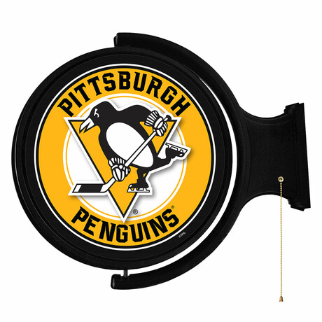 Pittsburgh Penguins: Original Round Rotating Lighted Wall Sign