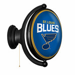 St. Louis Blues: Original Oval Rotating Lighted Wall Sign