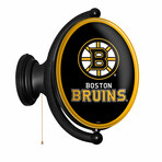 Boston Bruins: Original Oval Rotating Lighted Wall Sign