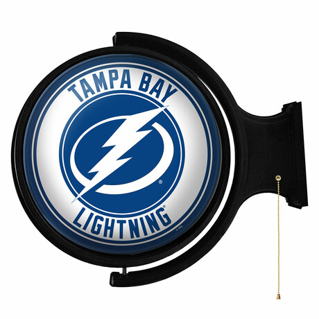 Tampa Bay Lightning: Original Round Rotating Lighted Wall Sign