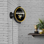 Pittsburgh Penguins: Original Oval Rotating Lighted Wall Sign