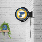 St. Louis Blues: Original Round Rotating Lighted Wall Sign