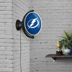 Tampa Bay Lightning: Original Oval Rotating Lighted Wall Sign