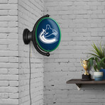 Vancouver Canucks: Original Oval Rotating Lighted Wall Sign