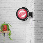 Detroit Red Wings: Original Round Rotating Lighted Wall Sign