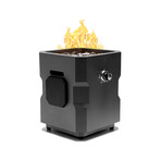 Tailgater II Portable Gas Fire Pit with Beat to Music Technology // Black