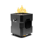 Tailgater II Portable Gas Fire Pit with Beat to Music Technology // Black