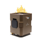 Tailgater II Portable Gas Fire Pit with Beat to Music Technology // Bronze