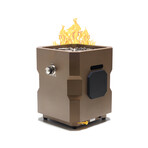 Tailgater II Portable Gas Fire Pit with Beat to Music Technology // Bronze