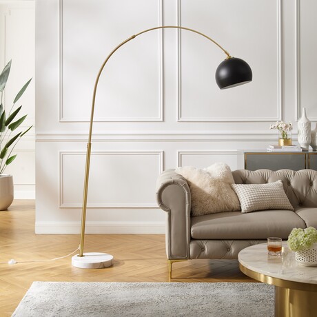 Alfred Arched Floor Lamp (Black)