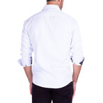 Solid Long Sleeve Button-Up Shirt // White (XS)