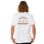 Coffee & Croissants T-Shirt // White (S)