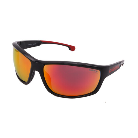 Carrera // Men's Carduc 002/S 0A4 Sunglasses // Black + Red Mirror