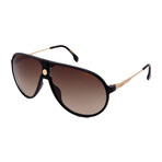 Carrera // Men's1034/S 0807 Sunglasses // Black-Gold + Brown Gradient