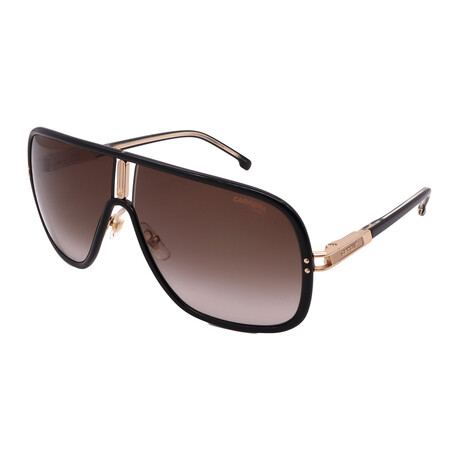 Carrera // Men's Flaglab11 R80 Sunglasses // Black-Gold + Brown