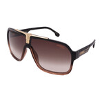 Carrera // Men's 1014/S 0R60 Sunglasses // Havana -Gold + Brown Gradient