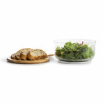 Salad Bowl + Bamboo Lid/Cutting Board