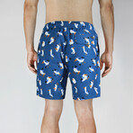 Hot Gulls Swim Shorts // Indigo (M)