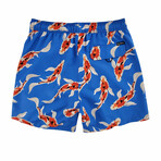 Koi Fish Swim Shorts // Royal (M)