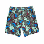 Leno Swim Shorts // Brown (L)