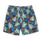 Leno Swim Shorts // Brown (S)