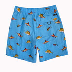 Shark Cruise Swim Shorts // Blue (XL)