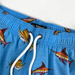 Shark Cruise Swim Shorts // Blue (2XL)